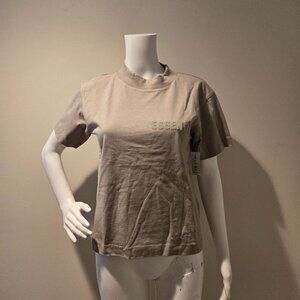 NWT Essentials Fear of God Tan Logo Short Sleeved T-Shirt XS